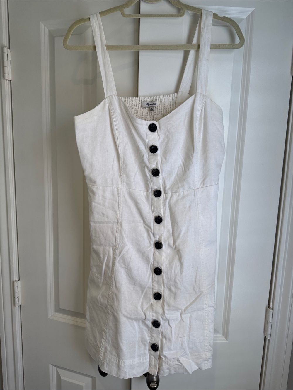 Madewell Button Front Tank Dress